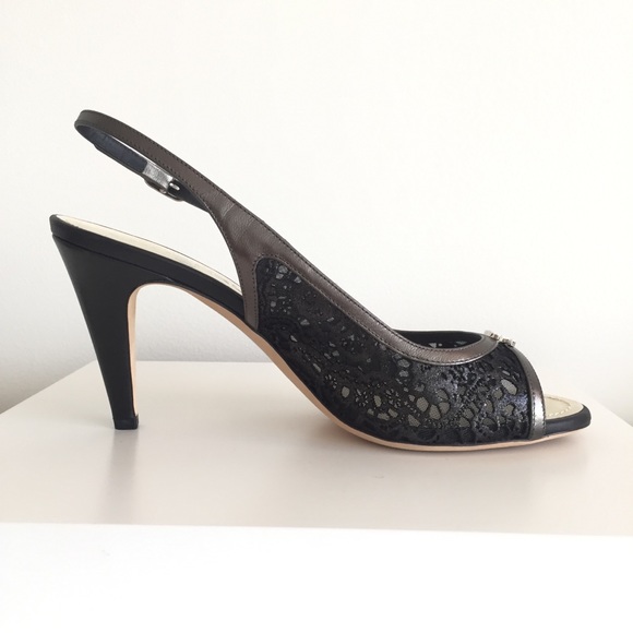 CHANEL Black Slingback Sandals NWT 40.5 - Picture 11 of 16